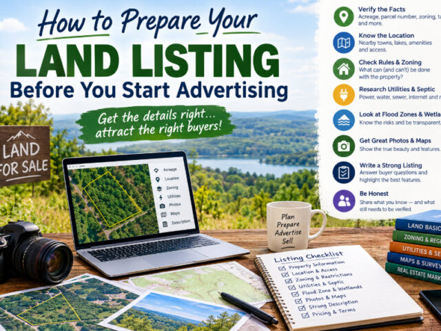 How to Prepare Your Land Listing Before You Start Advertising